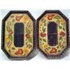 Image 1 : A pair of tole painted trays, 19th C., eight