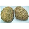 Image 4 : A pair of woven splint buttocks baskets, C. s