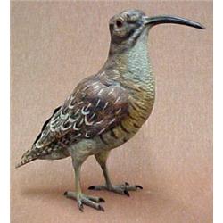 Cold painted bronze bird "Sandpiper", 7 1/2"