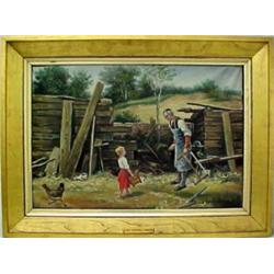 Oil on canvas, The Country Joiner", signed (l