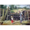 Image 2 : Oil on canvas, The Country Joiner", signed (l