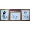 Image 1 : Tom King, a series of three framed drawings o