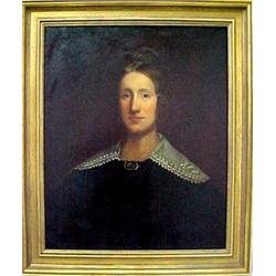 19th C. American School, portrait of a woman,