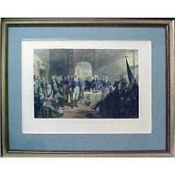 A. H. Richie colored engraving "Washington an