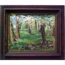 James Topping, framed oil on canvas, landscap