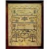 Image 1 : Alphabet sampler, dated 1786, alphabet over n