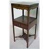 Image 4 : Walnut Sheraton washstand, fitted hinged top,