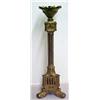 Image 1 : Bronze Cathedral candlestick, drip cup with p