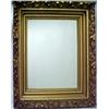 Image 1 : Gilt plaster over wood framed mirror, shell a