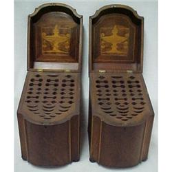 A pair of Federal style mahogany