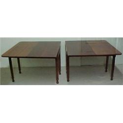 Cherry Sheraton two part drop-leaf dining tab