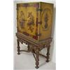 Image 2 : Chinoiserie decorated cabinet on stand, doubl