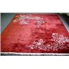 Image 4 : Chinese hand tied rug, with polychrome floral