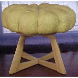 Haywood Wakefield "Pouf" vanity stool, all or