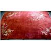 Image 1 : Chinese hand tied rug with polychrome floral