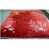 Image 2 : Chinese hand tied rug with polychrome floral
