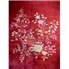 Image 3 : Chinese hand tied rug with polychrome floral