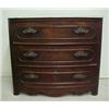 Image 1 : Walnut Victorian chest of drawers, beveled wh