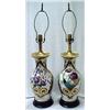 Image 1 : A pair of Old Paris porcelain lamps, vase sha