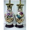 Image 2 : A pair of Old Paris porcelain lamps, vase sha