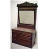 Image 2 : Three piece walnut Victorian bedroom set incl