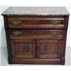 Image 3 : Three piece walnut Victorian bedroom set incl