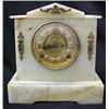 Image 1 : Alabaster cased Ansonia mantle clock, open es