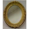 Image 1 : Oval gilt framed mirror, berry and leaf decor