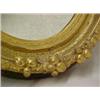 Image 2 : Oval gilt framed mirror, berry and leaf decor