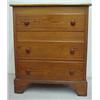 Image 1 : Chestnut Chippendale tall chest, three drawer