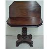 Image 5 : Mahogany game table, six sided hinged top, ac