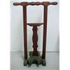 Image 2 : Mixed woods bootjack, baluster turned handle,