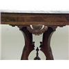 Image 4 : Walnut Victorian table, white rectangular bev