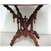 Image 2 : Walnut Victorian marble top center table, ova