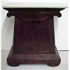 Image 1 : Walnut Victorian hall stand, white marble top