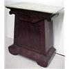 Image 2 : Walnut Victorian hall stand, white marble top
