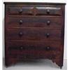 Image 1 : Walnut Empire chest of drawers, two short dra