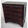 Image 3 : Walnut Empire chest of drawers, two short dra