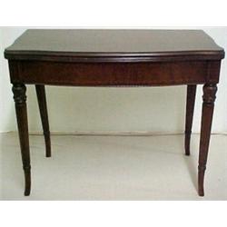 Inlaid mahogany extension table, banded inlay