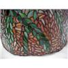 Image 2 : Hanging Tiffany style lamp, pierced metal wor