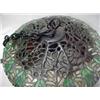 Image 3 : Hanging Tiffany style lamp, pierced metal wor
