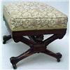 Image 2 : Walnut Victorian upholstered footstool, reuph