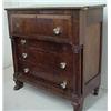 Image 2 : Walnut veneer Empire chest of drawers, large
