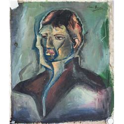 Francis Bacon Irish 1909-1992 Acrylic Portrait