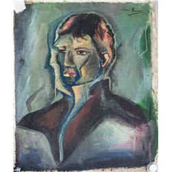 Francis Bacon Irish 1909-1992 Acrylic Portrait