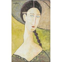 Amedeo Modigliani 1884-1920 Italy Gouache Portrait