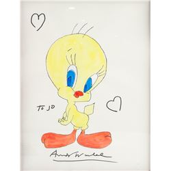 Andy Warhol American 1928-1987 Marker Ink Tweety