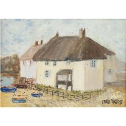 Fred Yates 1922-2008 British Oil Village Scene