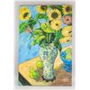 Image 2 : Chinese Artist Oil on Canvas Still Life of Flowers
