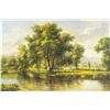 Image 1 : Signed Pil Oil on Canvas Landscape Painting